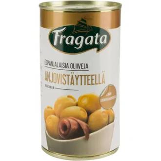 Fragata vihreitä oliiveja anjovistäytteellä 350g kalorit ja ravintosisältö - 146 kcal