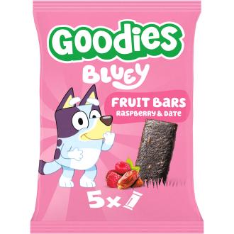 Goodies Raspberry & Date Fruit bars hedelmäpatukka 5x20g kalorit ja ravintosisältö - 304 kcal