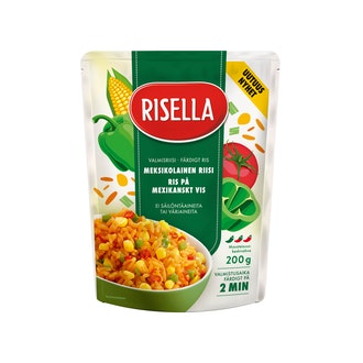 Risella Meksikolainen riisi, valmisriisi 200g kalorit ja ravintosisältö - 147 kcal