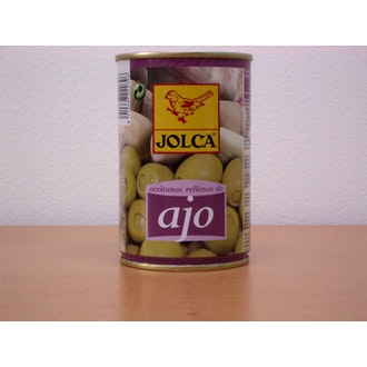 Jolca valkosipulitahnalla täytetty vihreä kivetön pöytäoliivi 300g/130g kalorit ja ravintosisältö - 136 kcal