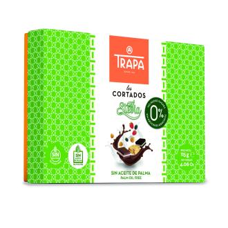 Trapa Cortados Stevia gluteeniton suklaarasia 115g kalorit ja ravintosisältö - 487 kcal