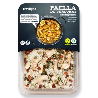 Trevijano Paella 6 Kasvista 280g kalorit ja ravintosisältö - 355 kcal