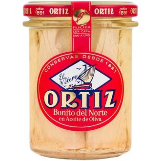 Ortiz valkotonnikala oliiviöljyssä 220g kalorit ja ravintosisältö