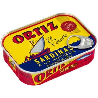 Ortiz sardiinifileet oliiviöljyssä 140g kalorit ja ravintosisältö - 191 kcal