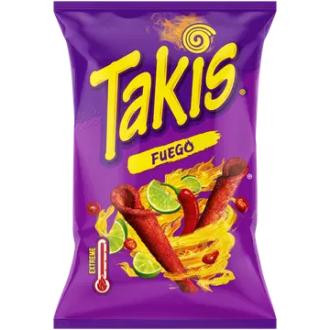 Takis Fuego maissisnacks 100g kalorit ja ravintosisältö - 492 kcal