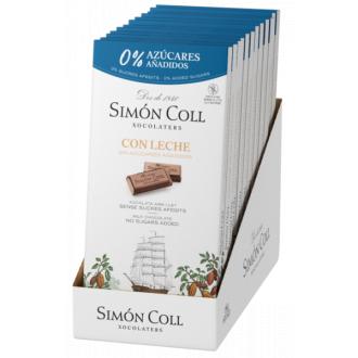 Simon Coll Maitosuklaalevy 85g glut. ja sok. kalorit ja ravintosisältö - 490 kcal