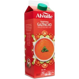 Alvalle Gazpacho Tuorekasviskeitto 1l kalorit ja ravintosisältö - 45 kcal