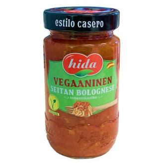HIDA VEGE Seitan bolognese kastike 350g kalorit ja ravintosisältö