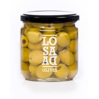 Losada kivettömät Manzanilla oliivit 345g kalorit ja ravintosisältö - 320 kcal