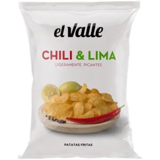 El Valle Chili & Lime perunalastu 120g kalorit ja ravintosisältö - 494 kcal