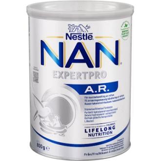 Nestlé NAN A.R. 800g Kliininen ravintovalmiste ruoan takaisinvirtaukseen kalorit ja ravintosisältö - 511 kcal