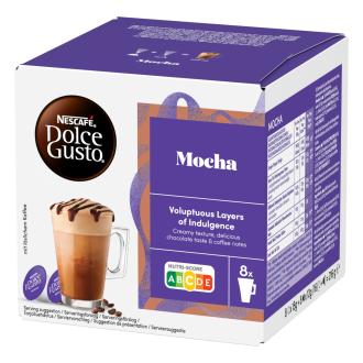 Nescafé Dolce Gusto Mocha 16kaps/216g kalorit ja ravintosisältö - 57 kcal