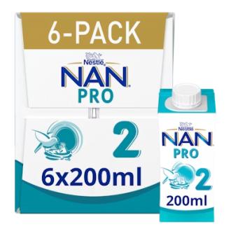 Nestle NanPro2 vieroitusvalmiste käyttövalmis 6x200ml kalorit ja ravintosisältö