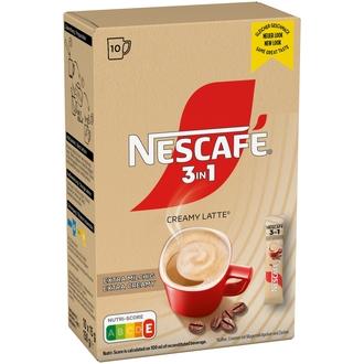 Nescafé 3in1 Creamy Latte 10kpl/150g pikakahvi kalorit ja ravintosisältö - 433 kcal