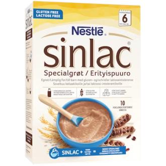 Nestlé Sinlac Maidoton ja gluteeniton riisipuurojauhe 500g 6kk kalorit ja ravintosisältö - 424 kcal
