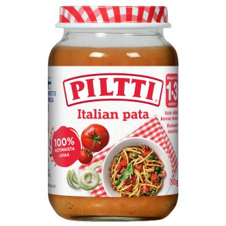 Piltti Italian pata lastenateria 190g alkaen 1-3 v kalorit ja ravintosisältö - 69 kcal