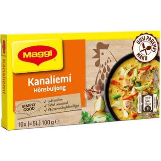 Maggi kanaliemi 100g 10palaa kalorit ja ravintosisältö - 5 kcal