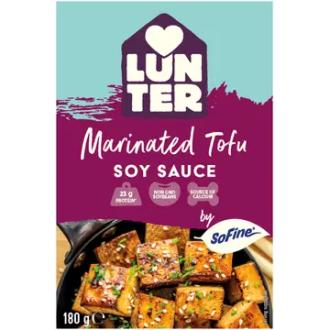 Lunter Marinoitu tofu 180g soy sauce kalorit ja ravintosisältö - 137 kcal