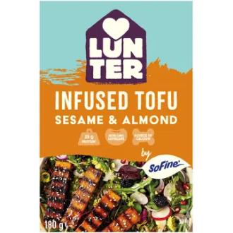 Lunter Infusoitu tofu 200g sesame & almond kalorit ja ravintosisältö - 174 kcal