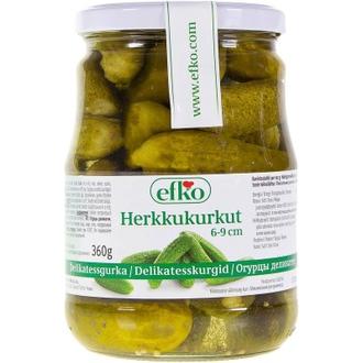 Efko Herkkukurkut kokonainen 670/360g kalorit ja ravintosisältö - 31 kcal