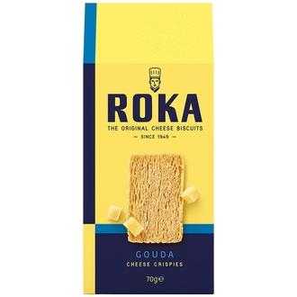 ROKA Gouda rapea suolakeksi 70 g kalorit ja ravintosisältö - 570 kcal