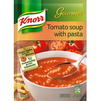 Knorr Tomaatti-pastakeitto Keittoaines 87 g kalorit ja ravintosisältö - 52 kcal