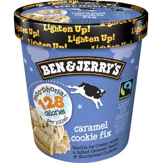 Ben&Jerry 500ml moo-phoria caramel cookie fix kalorit ja ravintosisältö