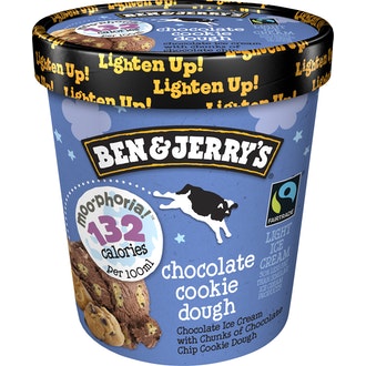 Ben&Jerry 500ml moo-phoria chocolate cookie dough kalorit ja ravintosisältö