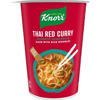 Knorr Asian Rice Noodle Pot Thai Red Curry 69g kalorit ja ravintosisältö