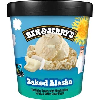 Ben & Jerry's Baked Alaska Jäätelö 465ml/390g kalorit ja ravintosisältö