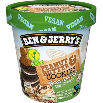Ben & Jerry's jäätelö 465ml Non Dairy Peanut Butter & Cookies 465ml/399g kalorit ja ravintosisältö