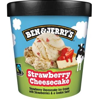Ben & Jerry's Strawberry Cheesecake Jäätelö 465ml/416g kalorit ja ravintosisältö