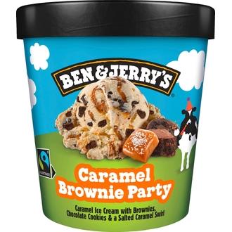 Ben & Jerry's Caramel Brownie Party Jäätelöjälkiruoka 465 ML kalorit ja ravintosisältö