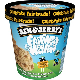 Ben&Jerry's jäätelö 465ml /411g Fairway to heaven kalorit ja ravintosisältö