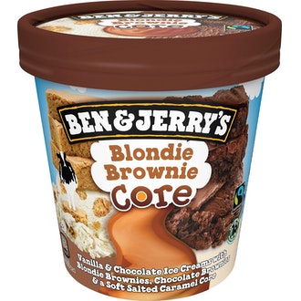 Ben&Jerry's jäätelö 465ml/416g Core Blondie kalorit ja ravintosisältö