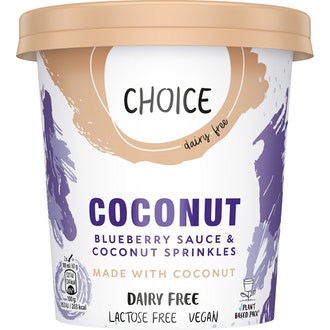 Choice veganinen jäätelö 465ml mustikka ja kookos kalorit ja ravintosisältö