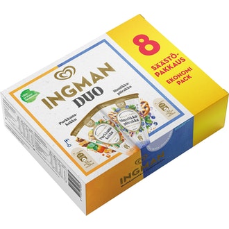 Ingman tuutti monipakkaus 8x120ml mustikkapiirakka ja porkkanakakku kalorit ja ravintosisältö