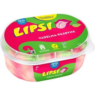 Ingman Creamy Lipsi mehujää 850ml vadelma&päärynä kalorit ja ravintosisältö - 96 kcal