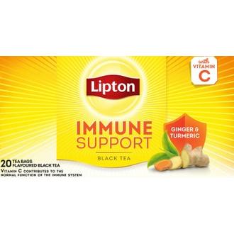 Lipton Yellow Label musta tee Immune Support 20 ps RFA kalorit ja ravintosisältö