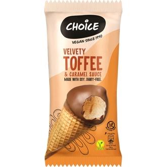 Choice Jäätelötuutti Velvety Toffee 150ml/90g kalorit ja ravintosisältö - 181 kcal