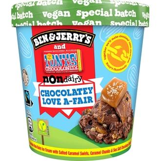 Ben & Jerry's  Non-Dairy Chocolatey Love A-Fair Jäätelö     465ml/411g kalorit ja ravintosisältö