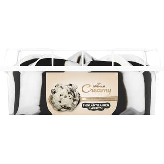 Ingman Creamy Englantilainen lakritsi Jäätelö 850ml/457g kalorit ja ravintosisältö