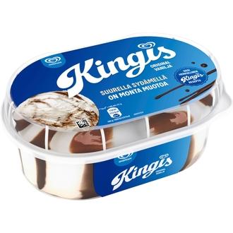 Ingman Kingis Original Vanilja Jäätelö 850ml/435g kalorit ja ravintosisältö