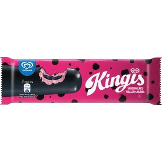 KINGIS Vadelma-laku Jäätelö 78ml/53g kalorit ja ravintosisältö