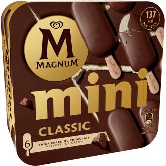 Magnum Classic Jäätelö Monipakkaus 330ml/249g 6kpl kalorit ja ravintosisältö - 331 kcal