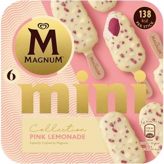 Magnum Mini Pink Lemonade Jäätelö Monipakkaus 330ml/318g 6 kpl kalorit ja ravintosisältö