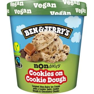 Ben & Jerry's Cookies on Cookie Dough Jäätelö Vegaaninen 465ml/414g kalorit ja ravintosisältö