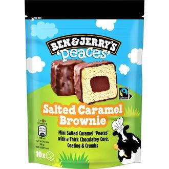 Ben & Jerry's Salted Caramel Brownie Peaces Jäätelö Monipakkaus 160ml/150g 10kpl kalorit ja ravintosisältö