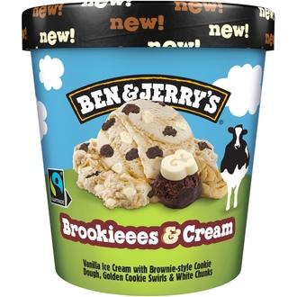 Ben & Jerry's  Brookies & Cream Jäätelö  465 ML kalorit ja ravintosisältö