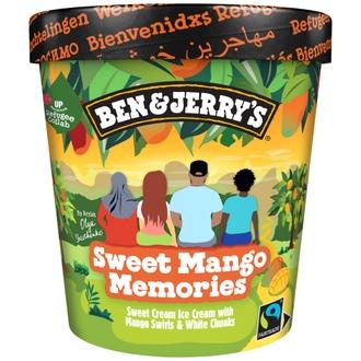 Ben & Jerry's Sweet Mango Memories Jäätelö 465 ML/416G kalorit ja ravintosisältö